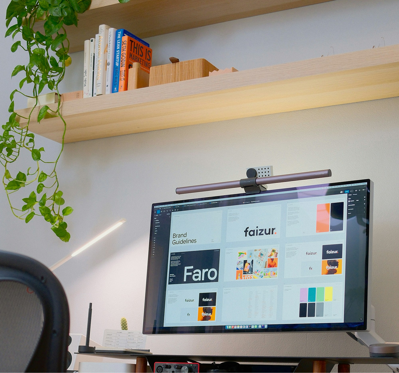 Web design project interface